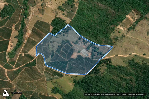Imagem de satélite de Sítio União - 01 em Carmo do Rio Claro - MG