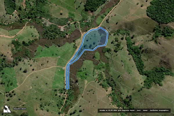 Imagem de satélite de FAZENDA CANTA GALO - Parte 7 em Ubaíra - BA