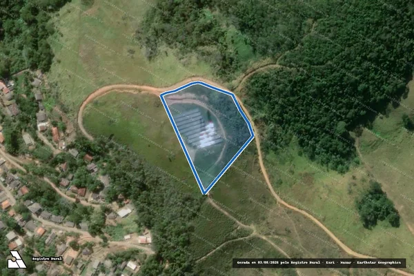 Imagem de satélite de Fazenda São Pedro  - GLEBA B em Vassouras - RJ