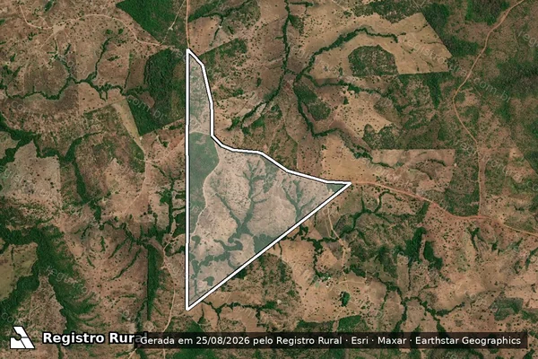 Imagem de satélite de Fazenda Boa Vista, Parte do Lote nº 244, do Loteamento Araguacema, 3ª Etapa - 001 em Goianorte - TO