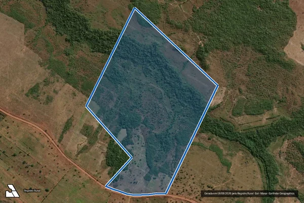 Imagem de satélite de FAZENDA ALTO ALEGRE I - 001 em Floresta do Araguaia - PA