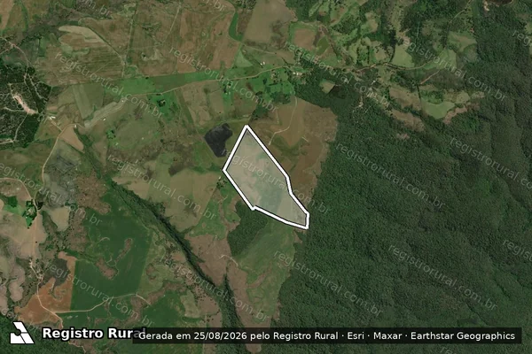 Imagem de satélite de CHÁCARA ALTO DA SERRA - Posse CHÁCARA ALTO DA SERRA em Palmeira - PR