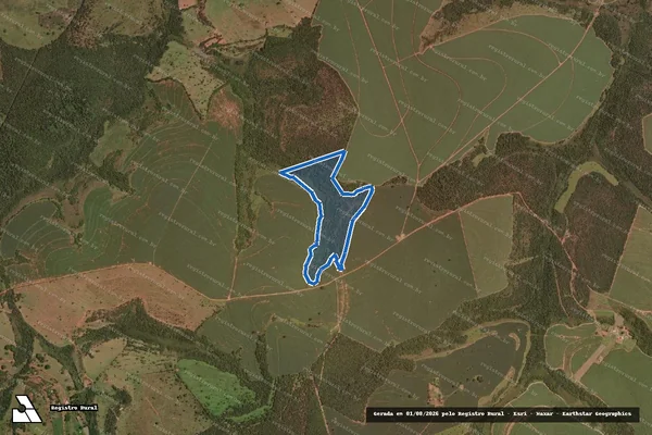 Imagem de satélite de FAZENDA SÃO JOAQUIM - Gleba 04 em Prata - MG