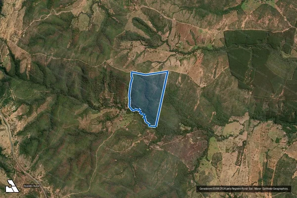 Imagem de satélite de Fazenda Curral de Varas  - Parte 1 em Bocaiúva - MG