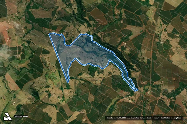 Imagem de satélite de Fazenda Ribeirão do Ouro, Barreiro ou Furna - Fazenda Ribeirão do Ouro, Barreiro ou Furna em Ibiraci - MG