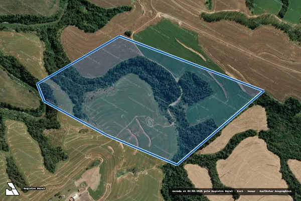 Imagem de satélite de Fazenda L. M. - FAZENDA L.M. em Wenceslau Braz - PR
