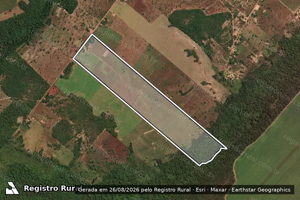 Imagem de satélite de LOTE 42, REASSENTAMENTO FLOR DA SERRA - Parte 1 em Porto Nacional - TO