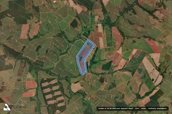 Imagem de satélite de SÍTIO SÃO BENEDITO - PARTE 1 em Nova Granada - SP