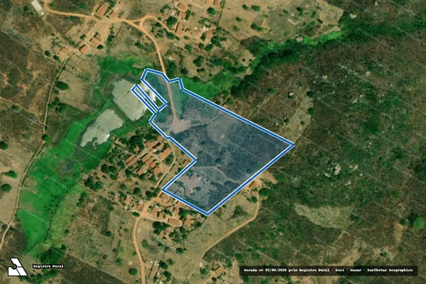 Imagem de satélite de SITIO DE FORA ? LOTE 0307 - Parte 1 em Pereiro - CE