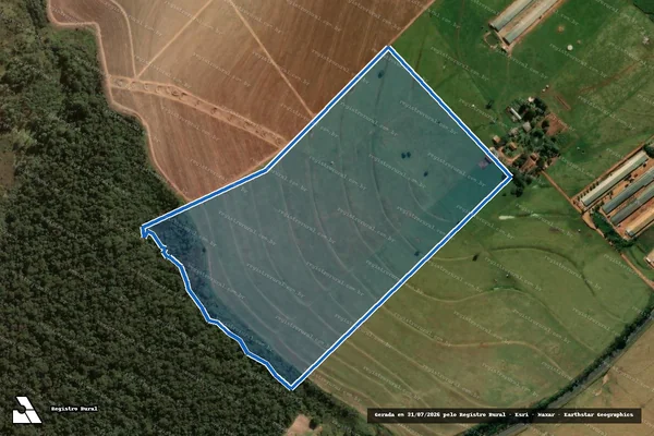 Imagem de satélite de Fazenda Marambaia - Parte 3  - PARCELA 03 em Tuneiras do Oeste - PR