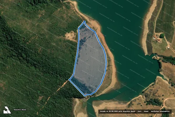 Imagem de satélite de Fazenda Bentivi - Parcela 1 em Guapé - MG