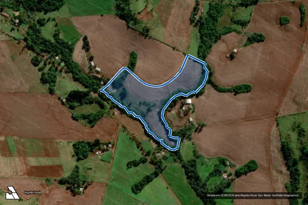 Imagem de satélite de Lote 389 ? Projeto de Assentamento Marcos Freire - Matrícula L389 P2 em Rio Bonito do Iguaçu - PR