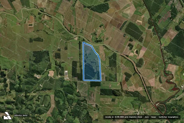 Imagem de satélite de Matrícula nº 2.787 - Parte 2 em São João do Itaperiú - SC