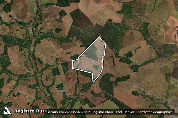 Imagem de satélite de Fazendas Boa Vista da Felicidade e São José - Denominado Barrasco e Turvo - 1 em Jataí - GO