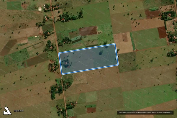 Imagem de satélite de Projeto de Assentamento Santa Mônica - Lote 17 MST em Terenos - MS