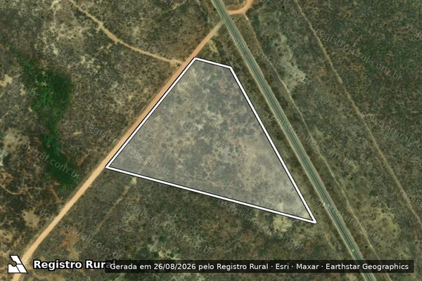 Imagem de satélite de Fazenda Lages - PARCELA 03 em Mossoró - RN