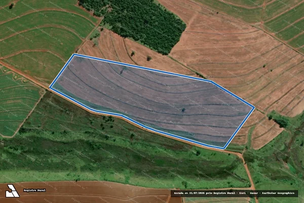 Imagem de satélite de Fazenda Aparecidinha - GLEBA A em Pompéia - SP