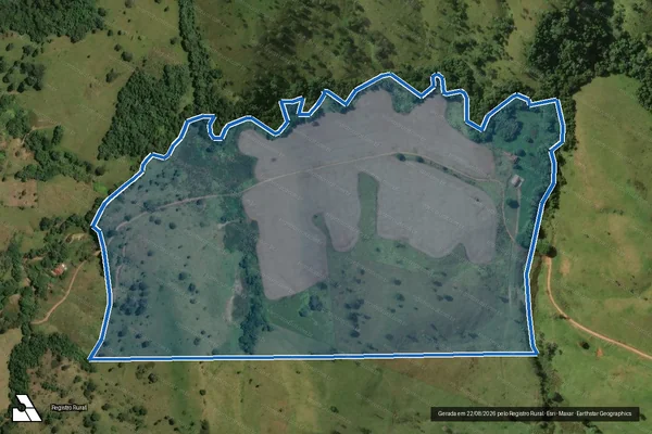 Imagem de satélite de Fazenda Morro Redondo - Parte 1 em Cássia - MG