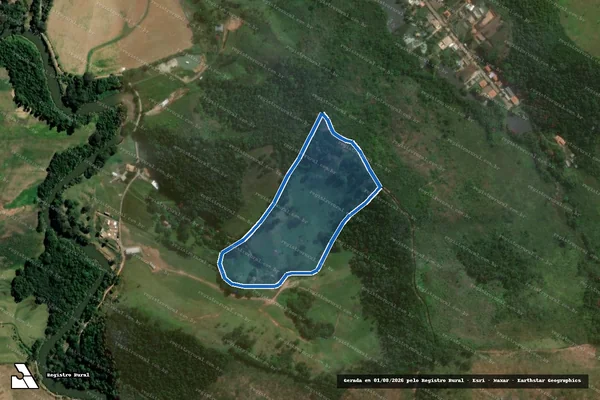 Imagem de satélite de SÍTIO BREGANISTA - Parte 1 em Juiz de Fora - MG