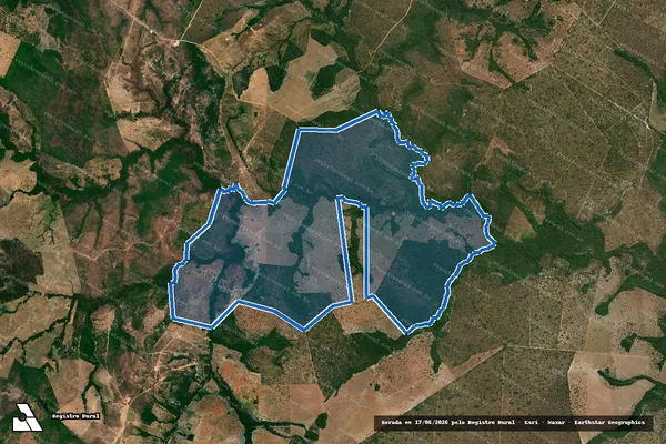Imagem de satélite de Fazenda Terra Santa - Parte 1 em Nova Olinda - TO
