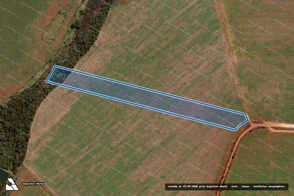 Imagem de satélite de FAZENDA PONTAL - GLEBA 02 ? DESMEMBRADA em Doverlândia - GO