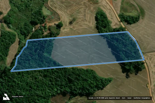 Imagem de satélite de PARTE DO LOTE DE TERRAS DE CULTURAS NUMERO 226-A - . em Machadinho - RS