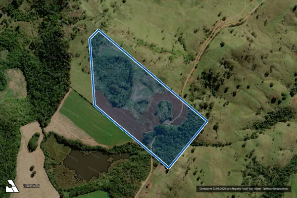 Imagem de satélite de FAZENDA CASCATA ? LOTE 02 - 001 em Campo Mourão - PR