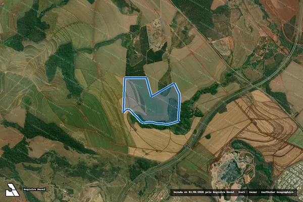 Imagem de satélite de Fazenda Caieira - Matrícula nº 3.178 (1 de 3) em Cordeirópolis - SP