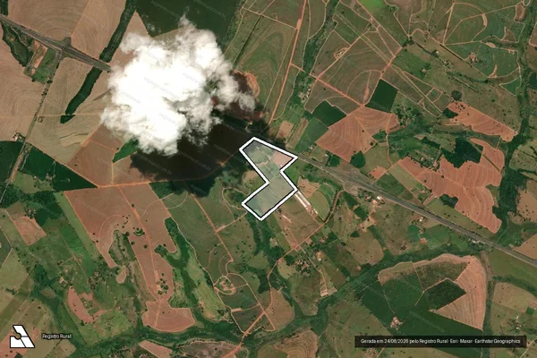 Imagem de satélite de Estancia Lago Azul - Parcela 1 em Meridiano - SP