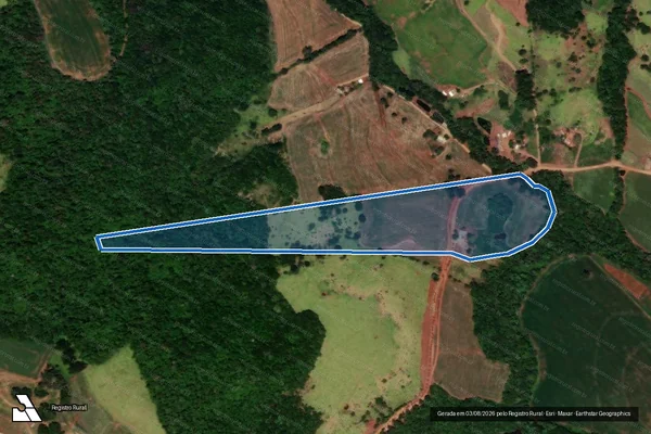 Imagem de satélite de Lote 131-X, subdivisão do Lote 131 Gleba 07 Colônia Tormenta - LOTE 131-X GLEBA 07 COLÔNIA TORMENTA em Catanduvas - PR
