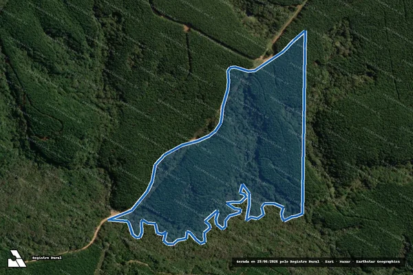 Imagem de satélite de Fazenda Lageado - Parte 1 em Jaguariaíva - PR