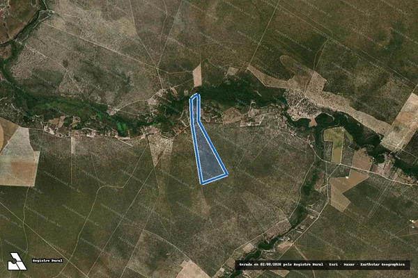 Imagem de satélite de Lote 24 ? P.A Rios dos  Bois - Gleba 24 em Chapada Gaúcha - MG