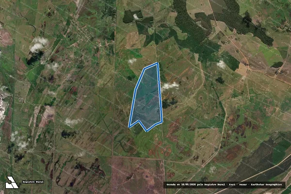 Imagem de satélite de Fazenda Paraju - Matrícula 9.475 em Linhares - ES