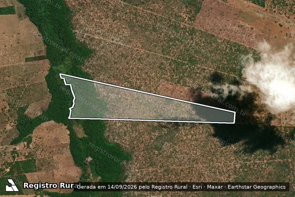 Imagem de satélite de FAZENDA RECANTO - FAZENDA RECANTO em Formosa da Serra Negra - MA