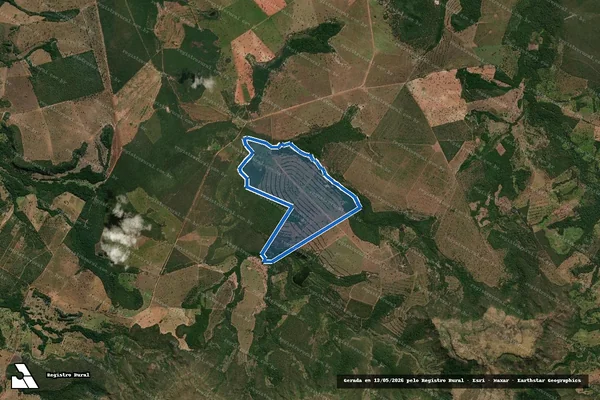 Imagem de satélite de Fazenda Minas Gerais - Faz. Minas Gerais em Chapada dos Guimarães - MT