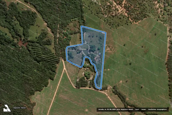 Imagem de satélite de FAZENDA BEIRA CORREGO  - Parte 2 em Fortuna de Minas - MG