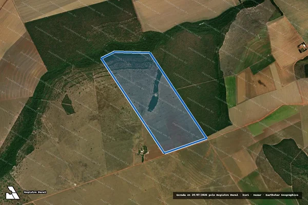 Imagem de satélite de Fazenda São Vicente (A) - 1055-A em Juscimeira - MT