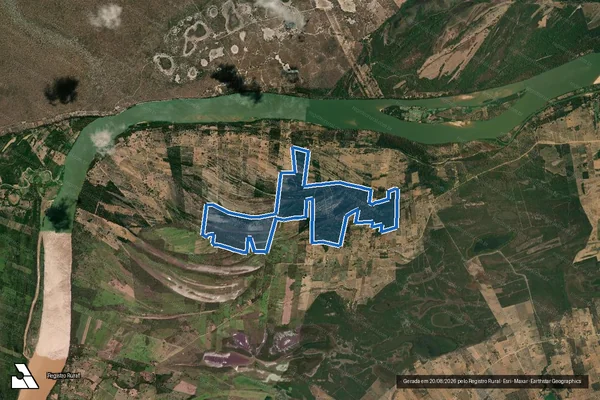 Imagem de satélite de Reserva Legal 01 - Projeto de Assentamento São Francisco II - Parte 1 em São Francisco - MG