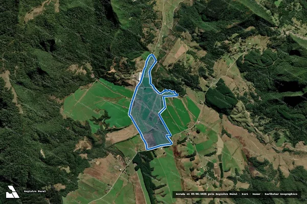 Imagem de satélite de FAZENDA GATO DO MATO - Parcela 2 em Bom Retiro - SC