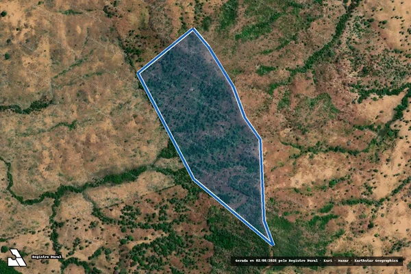 Imagem de satélite de FAZENDA BOA SORTE - Parte A em Colméia - TO