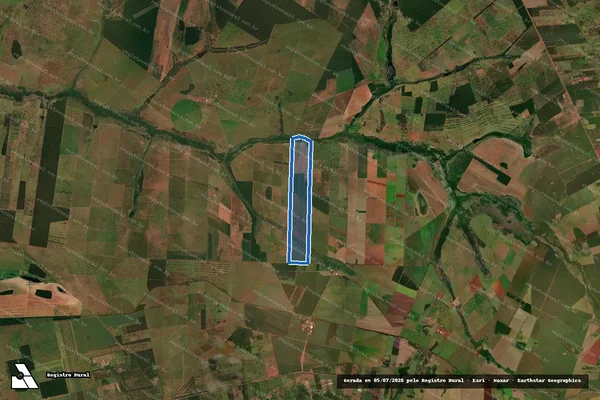 Imagem de satélite de Fazenda Hisaeda em Terenos - MS