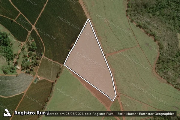 Imagem de satélite de FAZENDA ANGÉLICA - GLEBA A em Trabiju - SP