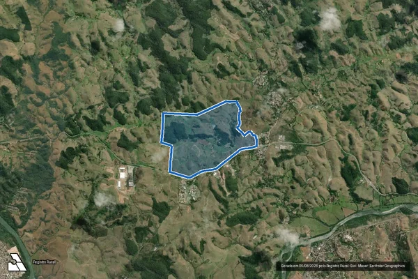 Imagem de satélite de Fazenda Boa Esperança - Matrícula-909-LadoA em Barra do Piraí - RJ