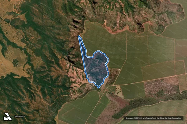 Imagem de satélite de FAZENDA BURACOS - PARTE 1 em Caiapônia - GO