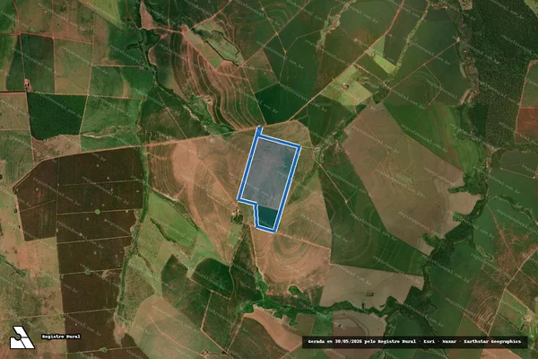 Imagem de satélite de Parte da Fazenda Tres Barras - Parte 01 em Amambai - MS