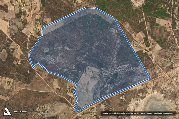 Imagem de satélite de SITIO AGUA FRIA - FAZENDA CAMPO ALEGRE - Parcela 1 em Campo Alegre de Lourdes - BA