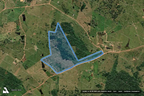 Imagem de satélite de Lote 181A ? Colônia Santa Luzia ? Parte B (Remanescente) - Parcela Unica em Bujari - AC