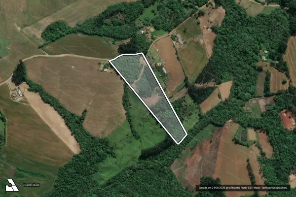Imagem de satélite de LOTE RURAL 02- GLEBA BARREIRINHA - LOTE 02 em Ivaí - PR