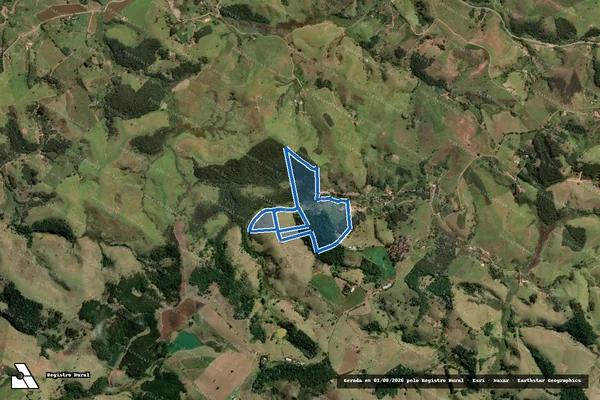 Imagem de satélite de SÍTIO ESTIVA  GLEBA B2 em Cunha - SP