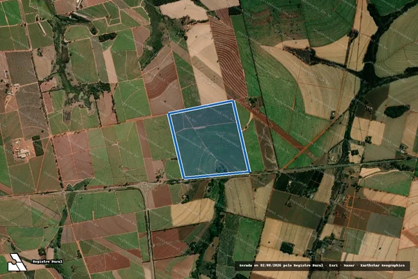 Imagem de satélite de Fazenda Nova Europa Gleba A - Fazenda Nova Europa Gleba A em Nova Europa - SP